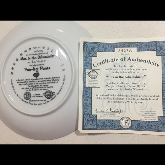 💥BOGO Free!💥 Limited Ed Decorative Wall Plate Cat - Picture 9 of 10